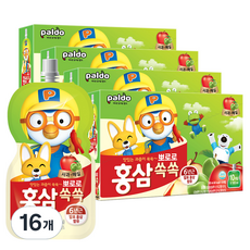 팔도 뽀로로 홍삼쏙쏙 사과매실, 1L, 16개