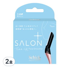 Schick 舒適牌 SALON PLUS 舒綺 極亮顏修容刀片 2盒裝 (敏感肌適用, 臉部除毛刀, 修眉刀), 2盒, 3個