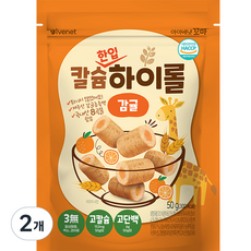 아이배냇 꼬마 칼슘 한입 하이롤 과자 50g, 감귤, 2개