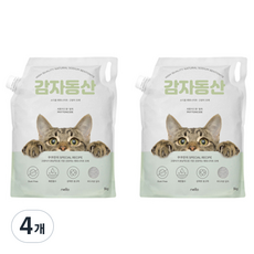 쿠쿠 감자동산 벤토나이트 고양이모래 피톤치드향, 9kg, 4개, 무향