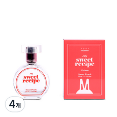 레시피박스 마이 스위트 레시피 스위트피치 향수, 35ml, 4개