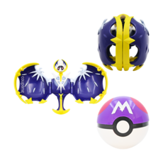 庄臣 pokemon 寶可夢 變形系列 露奈雅拉 Set, 內建LED燈光效果 變身寶貝球 附帶多種小配件, 1組