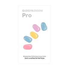 GLOSSYBLOSSOM Baking 美甲貼紙 Set 28入, 奶油調色盤, 半固化真凝膠美甲貼, 奶油調色盤款, 1組