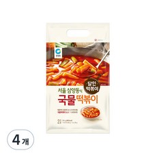 청정원 국물 떡볶이, 380g, 4개