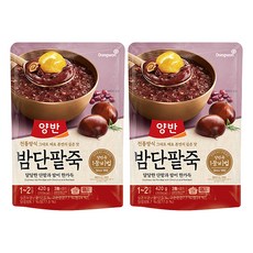 양반죽 밤단팥죽 파우치죽, 420g, 2개 2개, 상세 설명 참조, 420g