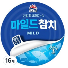 사조 마일드참치 안심따개, 135g, 16개