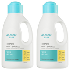 궁중비책 고농축 섬유세제 베이비 & 센서티브 용기, 2개, 1.5L 2개, 1500ml
