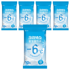 크리넥스 쿨링 물티슈 휴대형, 45g, 10매, 5개