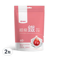 橙姑娘 超級鐵 複方膠囊, 2包, 60顆