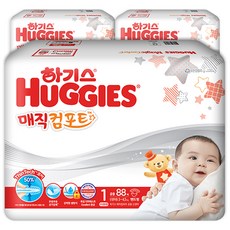 하기스 2020 매직 컴포트 밴드형 기저귀 남녀공용 신생아용 1단계(3~4.5kg)