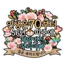 Vivid rain 七十歲蛋糕裝飾 C01 人生帶, 70多歲的爸爸, 1個