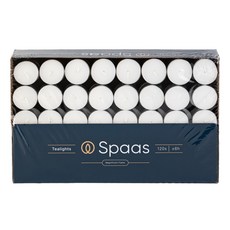 SPAAS 可燃燒6小時蠟燭, 無味, 19g, 120入