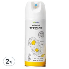 바이오미스트 내츄럴 인섹트 킬라 홈 에어로솔 레몬향, 300ml, 2개
