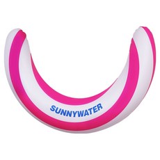 SUNNYWATER 水上條紋浮床, 1個, 粉色