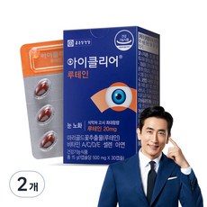 종근당건강 아이클리어 루테인 15g, 30정, 2개