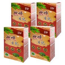DV 麗彤生醫 燃燒日記膠囊, 兒茶素+綠原酸咖啡+可可多酚, 三效黃金配方, 30顆/盒, 16.5g, 4盒