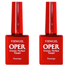 뷰젤 OPER 오버레이 오빠 탑 젤, 10ml, 2개