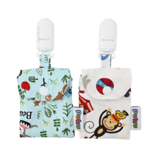 PUKU 藍色企鵝 福氣滿點平安袋 Set 2入裝, 珍藏安心與牽掛, 親膚材質柔軟滑順, 1組