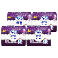SOFY 蘇菲 Hangyol瞬吸清爽蝶翼型夜用衛生棉, 超長夜用型(42cm), 10片, 4包