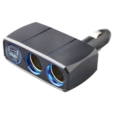 Kashimura 可調式雙孔電源插座 Type-C+USB，Type-C大功率輸出20W，USB輸出正3A，自動辨識手機品牌，支援高速充電, 2孔, 1個
