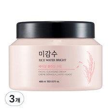 더페이스샵 미감수 브라이트 클렌징 크림 대용량, 400ml, 3개