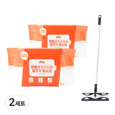 팬물산 막대걸레 + 정전기 청소포 30 x 2p 세트