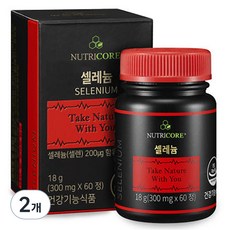 NUTRICORE 硒補充錠, 18g, 2個