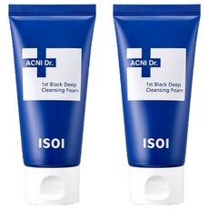 아이소이 아크니 닥터 퍼스트 블랙 딥 클렌징 폼, 75ml, 2개 2개, 75ml
