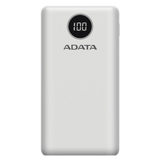 ADATA 威剛 快充行動電源 PD + QC 20000mAh Type-C, P20000QCD, 白色