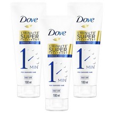 Dove 多芬 一分鐘深層修護護髮精華 180ml，深層修護 針對染燙受損及分叉髮質, 3條