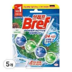 브레프 파워액티브 파인 포레스트향 변기세정제 50g 5개 상품 이미지