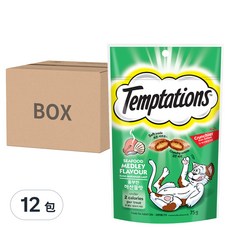 Temptations 喵愛餡 貓點心, 海鮮百匯口味 75g, 12包
