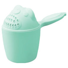 E.dot 小熊造型兒童洗頭杯, 可愛造型, 花灑流水, 綠色, 1個