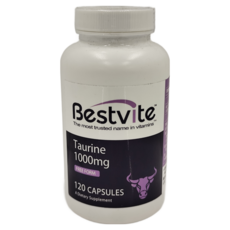 Bestvite 必賜力 牛磺酸膠囊 1000mg, 120顆, 1.1g, 1罐
