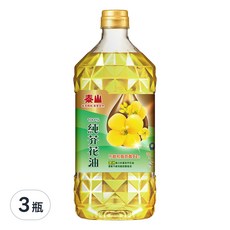 泰山 純芥花油，澳洲優質原料，不飽和脂肪酸92%以上, 1.5L, 3瓶
