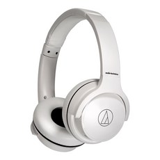 audio-technica 鐵三角 無線耳機 原廠保固, ATH-S220BT, 白色, 1個