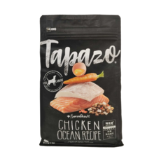 Tapazo 特百滋 成幼犬 凍乾三重奏 低敏海魚配方, 營養乾糧,豐富佐餐, 暢享大口吃肉滿足感, 讓毛孩長得頭好壯壯, 907g, 1包