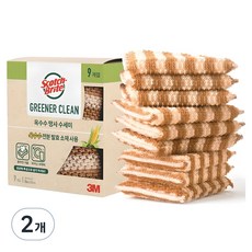 스카치브라이트 옥수수 망사수세미, 9개입, 2개