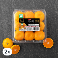 GAP 진시황 당도선별 감귤, 1kg, 2개