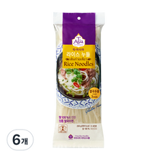 티아시아키친 라이스누들 쌀국수용 3mm, 250g, 6개