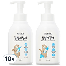 마이비 젖병세정제 거품형 용기, 500ml, 10개