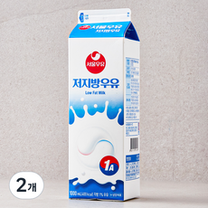 서울우유 저지방 우유 1A, 1000ml, 2개