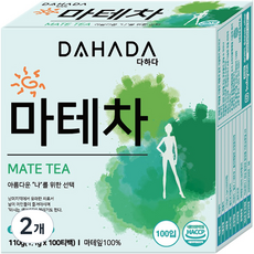 다하다 마테차 티백, 1.1g, 100개입, 2개