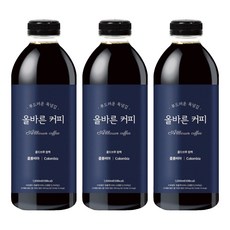 正確咖啡冷萃濃縮荷蘭咖啡巴西+哥倫比亞, 1L, 1入, 3個