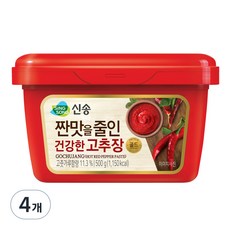 신송 짠맛을 줄인 건강한 고추장, 500g, 4개
