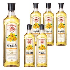Haepyo 菜籽油, 900ml, 6瓶