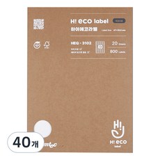 Formtec Hi Eco條碼用標籤紙 HEQ-3102, 40格, 40個
