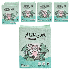 超凝小姐 益生菌除臭豆腐砂, 專為台灣濕熱氣候設計, 長效除臭, 1.5mm極細條砂, 2.7kg, 6包, 忘憂森林香