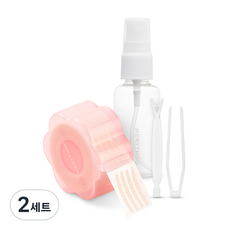 메리쏘드 왕누니 쌍테 레이스 L 본품(360매)+Y스틱+집게+30ml 공병, 혼합색상, 2세트