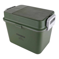 SPUTNIK 斯普尼克 COZY FOOD BOX 機能飼料箱, 軍綠色, 1個